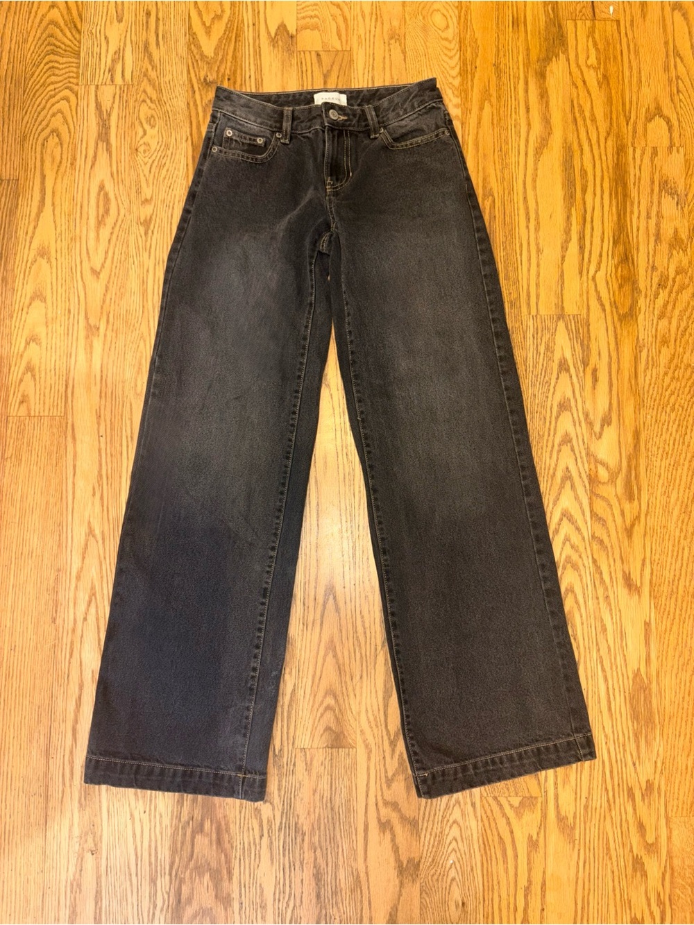 PacSun Casey Low Rise Baggy Jeans - Washed Black (Size 22 Short / 22S)